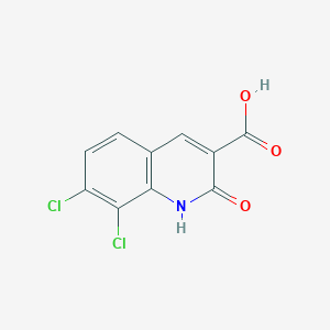 molecular formula C10H5Cl2NO3 B2734254 7,8-dichloro-2-oxo-1H-quinoline-3-carboxylic acid CAS No. 879067-97-7