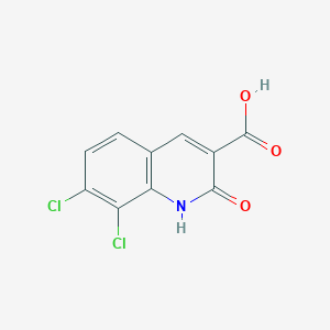 molecular formula C10H5Cl2NO3 B2734254 7,8-二氯-2-氧代-1H-喹啉-3-羧酸 CAS No. 879067-97-7