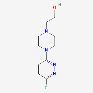 molecular formula C10H15ClN4O B2734262 2-(4-(6-Chloropyridazin-3-yl)piperazin-1-yl)ethanol CAS No. 56392-87-1