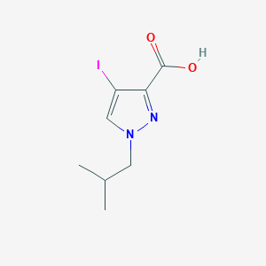 molecular formula C8H11IN2O2 B2734268 4-iodo-1-isobutyl-1H-pyrazole-3-carboxylic acid CAS No. 1856075-48-3