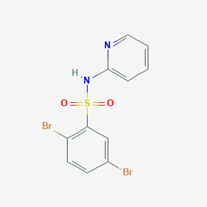 molecular formula C11H8Br2N2O2S B273428 2,5-dibromo-N-(2-pyridinyl)benzenesulfonamide 