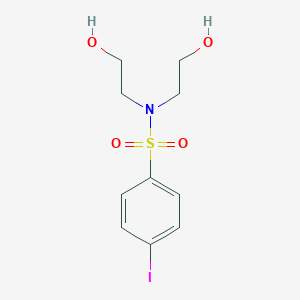molecular formula C10H14INO4S B273430 N,N-bis(2-hydroxyethyl)-4-iodobenzenesulfonamide 