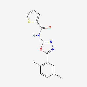 N-(5-(2,5-dimethylphenyl)-1,3,4-oxadiazol-2-yl)thiophene-2-carboxamide