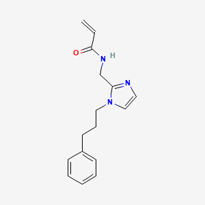 N-[[1-(3-Phenylpropyl)imidazol-2-yl]methyl]prop-2-enamide