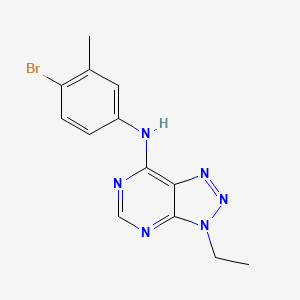 N-(4-bromo-3-methylphenyl)-3-ethyl-3H-[1,2,3]triazolo[4,5-d]pyrimidin-7-amine