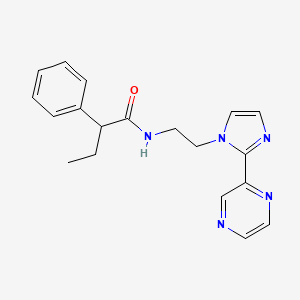 2-phenyl-N-(2-(2-(pyrazin-2-yl)-1H-imidazol-1-yl)ethyl)butanamide