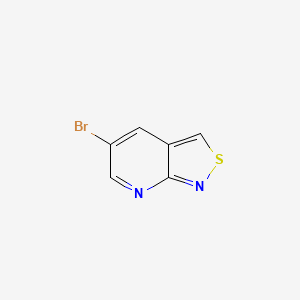 molecular formula C6H3BrN2S B2734362 5-溴异噻唑并[3,4-b]吡啶 CAS No. 1956390-00-3