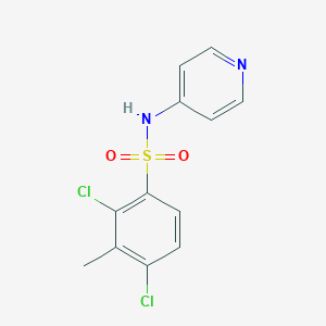 molecular formula C12H10Cl2N2O2S B273437 2,4-dichloro-3-methyl-N-(4-pyridinyl)benzenesulfonamide 