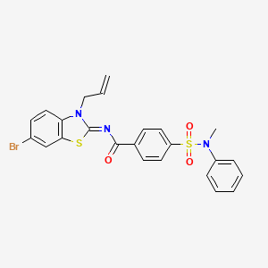 (Z)-N-(3-allyl-6-bromobenzo[d]thiazol-2(3H)-ylidene)-4-(N-methyl-N-phenylsulfamoyl)benzamide
