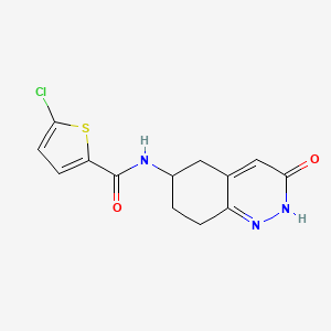 5-chloro-N-(3-oxo-2,3,5,6,7,8-hexahydrocinnolin-6-yl)thiophene-2-carboxamide