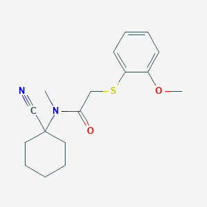 N-(1-cyanocyclohexyl)-2-[(2-methoxyphenyl)sulfanyl]-N-methylacetamide