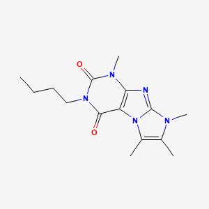 3-butyl-1,6,7,8-tetramethyl-1H-imidazo[2,1-f]purine-2,4(3H,8H)-dione