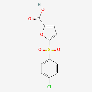 5-[(4-Chlorophenyl)sulfonyl]furan-2-carboxylic acid
