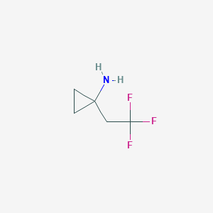molecular formula C5H8F3N B2734401 1-(2,2,2-Trifluoroethyl)cyclopropan-1-amine CAS No. 1247546-88-8