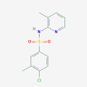 molecular formula C13H13ClN2O2S B273441 4-chloro-3-methyl-N-(3-methyl-2-pyridinyl)benzenesulfonamide 