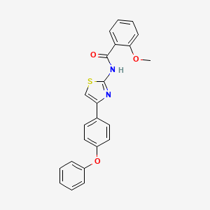 2-methoxy-N-[4-(4-phenoxyphenyl)-1,3-thiazol-2-yl]benzamide