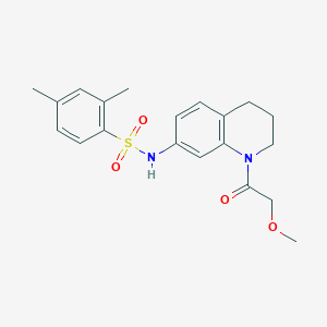molecular formula C20H24N2O4S B2734428 N-(1-(2-methoxyacetyl)-1,2,3,4-tetrahydroquinolin-7-yl)-2,4-dimethylbenzenesulfonamide CAS No. 1170844-74-2