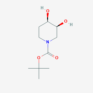 molecular formula C10H19NO4 B2734431 tert-butyl (3S,4R)-3,4-dihydroxypiperidine-1-carboxylate CAS No. 480450-33-7