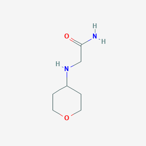 2-(tetrahydro-2H-pyran-4-ylamino)acetamide