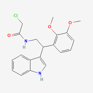 2-Chloro-N-[2-(2,3-dimethoxyphenyl)-2-(1H-indol-3-yl)ethyl]acetamide