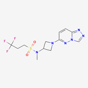 N-(1-([1,2,4]triazolo[4,3-b]pyridazin-6-yl)azetidin-3-yl)-3,3,3-trifluoro-N-methylpropane-1-sulfonamide