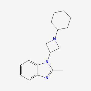molecular formula C17H23N3 B2734512 1-(1-Cyclohexylazetidin-3-yl)-2-methylbenzimidazole CAS No. 2380094-63-1