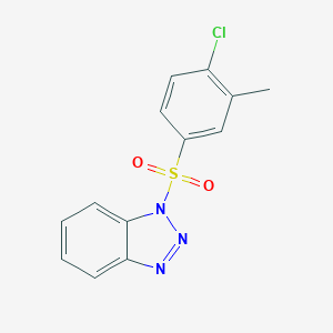 molecular formula C13H10ClN3O2S B273452 1-[(4-chloro-3-methylphenyl)sulfonyl]-1H-1,2,3-benzotriazole 