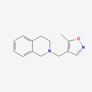 molecular formula C14H16N2O B2734524 4-((3,4-dihydroisoquinolin-2(1H)-yl)methyl)-5-methylisoxazole CAS No. 2034451-89-1