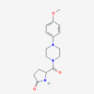 5-{[4-(4-Methoxyphenyl)piperazin-1-yl]carbonyl}pyrrolidin-2-one
