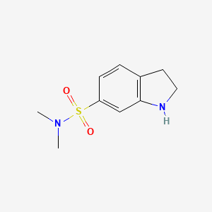 molecular formula C10H14N2O2S B2734540 N,N-dimethyl-2,3-dihydro-1H-indole-6-sulfonamide CAS No. 155110-45-5