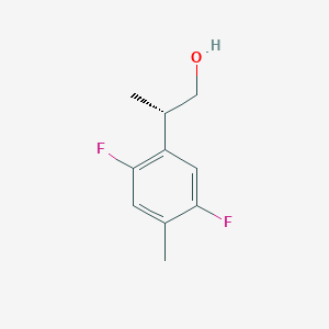 molecular formula C10H12F2O B2734546 (2S)-2-(2,5-Difluoro-4-methylphenyl)propan-1-ol CAS No. 2248201-77-4