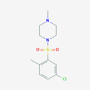 molecular formula C12H17ClN2O2S B273455 1-[(5-Chloro-2-methylphenyl)sulfonyl]-4-methylpiperazine 