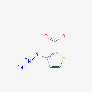 molecular formula C6H5N3O2S B2734552 Methyl 3-azidothiophene-2-carboxylate CAS No. 158878-93-4