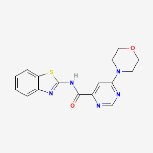 N-(benzo[d]thiazol-2-yl)-6-morpholinopyrimidine-4-carboxamide