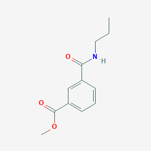 molecular formula C12H15NO3 B2734555 Methyl 3-(propylcarbamoyl)benzoate CAS No. 925617-80-7