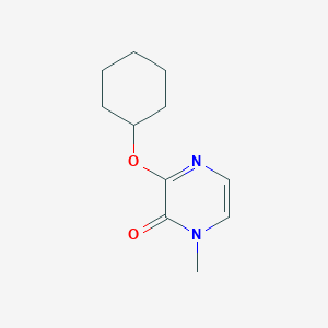 molecular formula C11H16N2O2 B2734569 3-(Cyclohexyloxy)-1-methyl-1,2-dihydropyrazin-2-one CAS No. 2196211-82-0