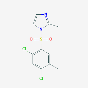 molecular formula C11H10Cl2N2O2S B273457 1-[(2,4-dichloro-5-methylphenyl)sulfonyl]-2-methyl-1H-imidazole 