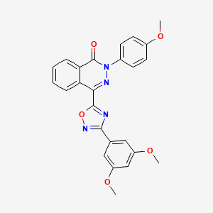 molecular formula C25H20N4O5 B2734570 4-[3-(3,5-dimethoxyphenyl)-1,2,4-oxadiazol-5-yl]-2-(4-methoxyphenyl)phthalazin-1(2H)-one CAS No. 1207059-18-4