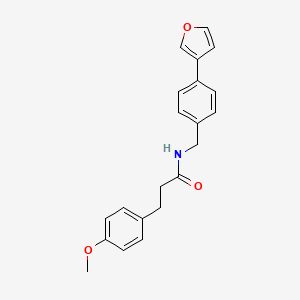 molecular formula C21H21NO3 B2734587 N-(4-(furan-3-yl)benzyl)-3-(4-methoxyphenyl)propanamide CAS No. 2034350-86-0