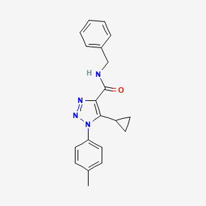 molecular formula C20H20N4O B2734591 N-苄基-5-环丙基-1-(4-甲基苯基)-1H-1,2,3-三唑-4-甲酰胺 CAS No. 954822-21-0