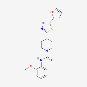 4-(5-(furan-2-yl)-1,3,4-thiadiazol-2-yl)-N-(2-methoxyphenyl)piperidine-1-carboxamide