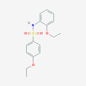 molecular formula C16H19NO4S B273460 4-ethoxy-N-(2-ethoxyphenyl)benzenesulfonamide 