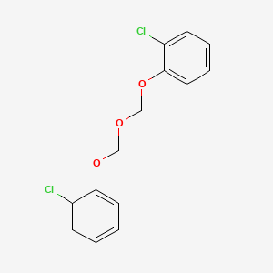 molecular formula C14H12Cl2O3 B2734636 1-氯-2-[(2-氯苯氧)甲氧基]苯 CAS No. 60093-87-0