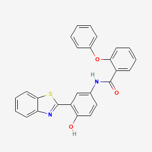 N-(3-(benzo[d]thiazol-2-yl)-4-hydroxyphenyl)-2-phenoxybenzamide