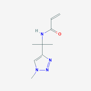 molecular formula C9H14N4O B2734653 N-[2-(1-Methyltriazol-4-yl)propan-2-yl]prop-2-enamide CAS No. 2224237-95-8