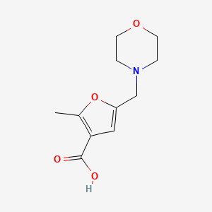 molecular formula C11H15NO4 B2734659 2-Methyl-5-morpholin-4-ylmethyl-furan-3-carboxylic acid CAS No. 309271-37-2