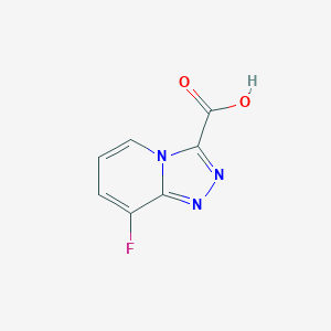 molecular formula C7H4FN3O2 B2734677 8-Fluoro-[1,2,4]triazolo[4,3-a]pyridine-3-carboxylic acid CAS No. 1159831-26-1