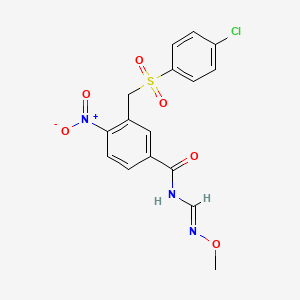 3-{[(4-chlorophenyl)sulfonyl]methyl}-N-[(methoxyamino)methylene]-4-nitrobenzenecarboxamide