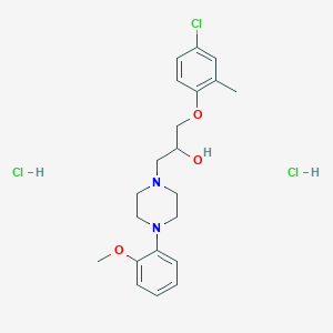 1-(4-Chloro-2-methylphenoxy)-3-(4-(2-methoxyphenyl)piperazin-1-yl)propan-2-ol dihydrochloride