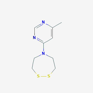 molecular formula C9H13N3S2 B2734686 5-(6-Methylpyrimidin-4-yl)-1,2,5-dithiazepane CAS No. 2248996-97-4